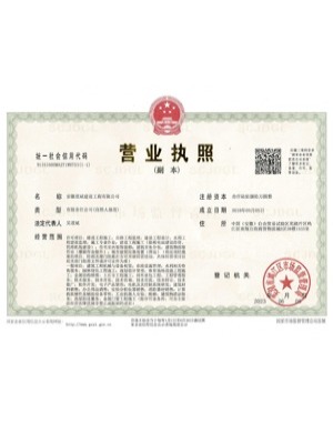 營業執(zhí)照